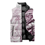 Sea Eagles Sleeveless Puffer Jacket Polynesian Tribal Tattoo Pacific Sport Art
