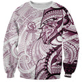 Sea Eagles Sweatshirt Polynesian Tribal Tattoo Pacific Sport Art