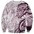 Sea Eagles Sweatshirt Polynesian Tribal Tattoo Pacific Sport Art