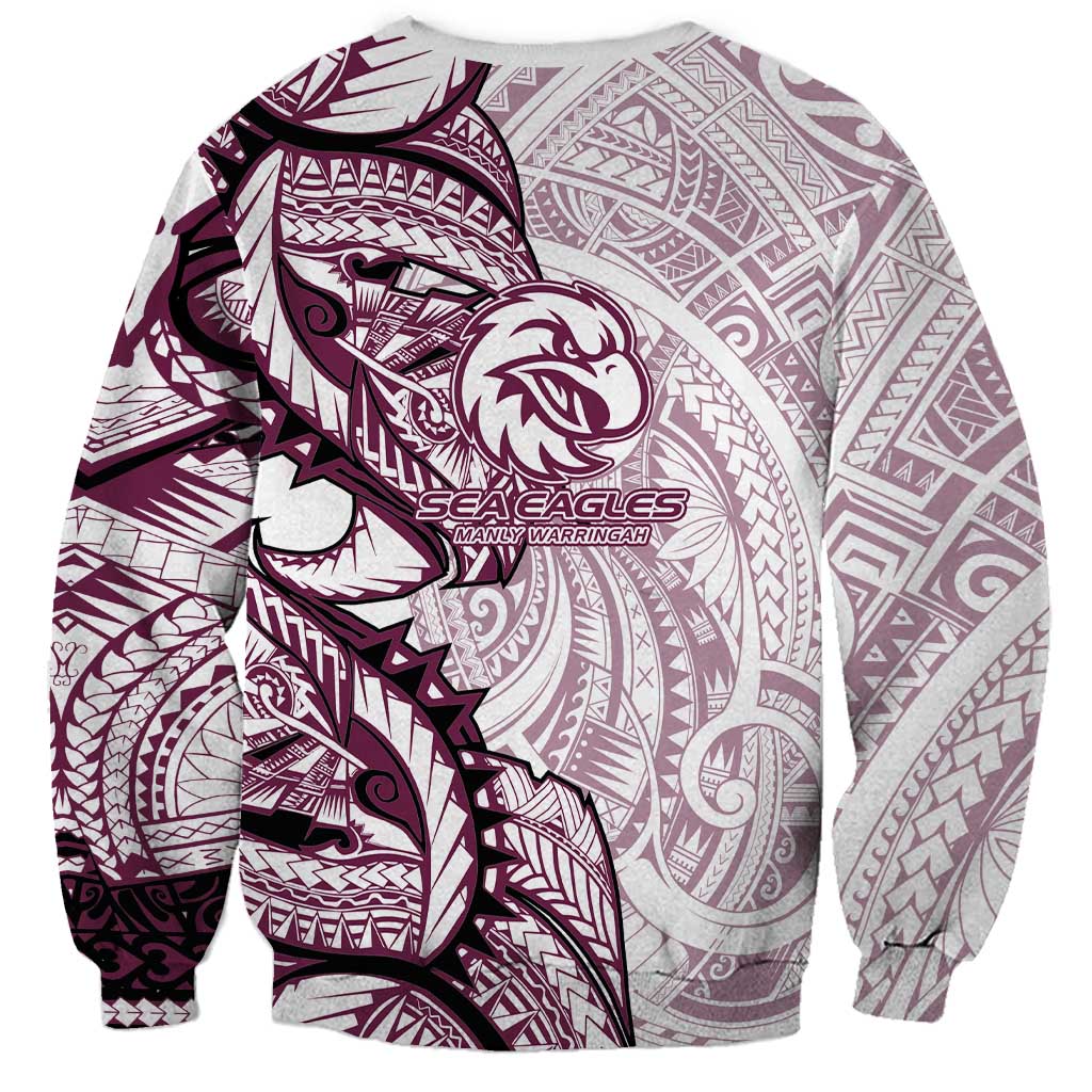 Sea Eagles Sweatshirt Polynesian Tribal Tattoo Pacific Sport Art