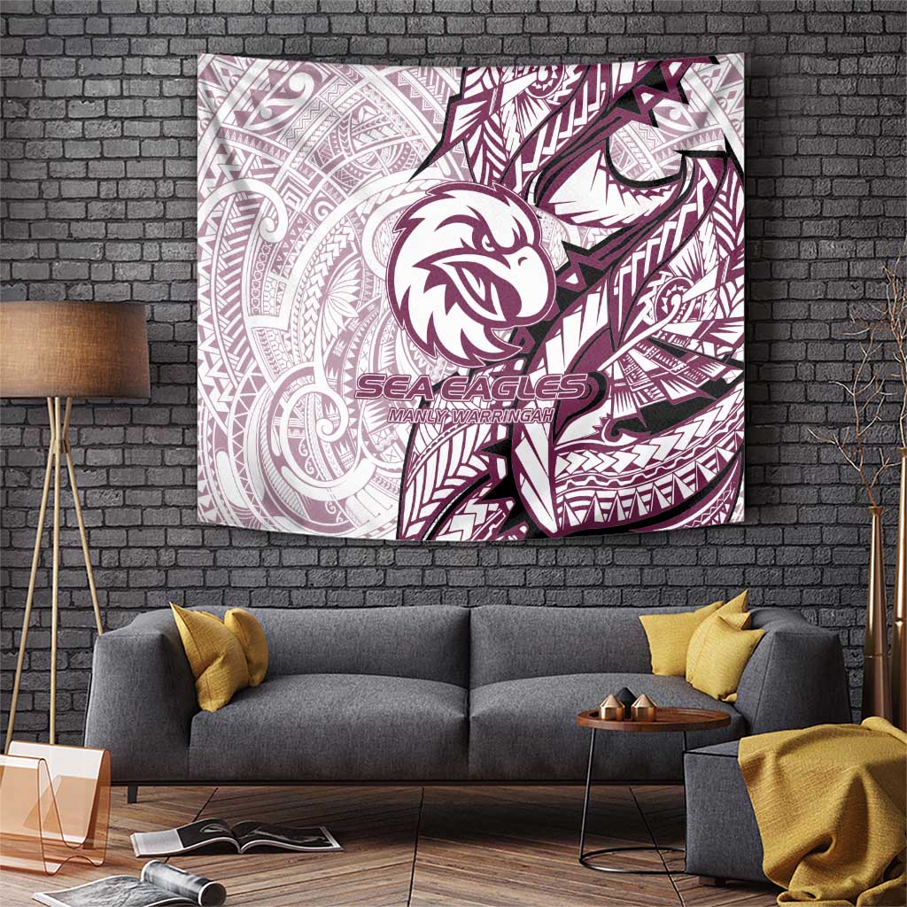 Sea Eagles Tapestry Polynesian Tribal Tattoo Pacific Sport Art