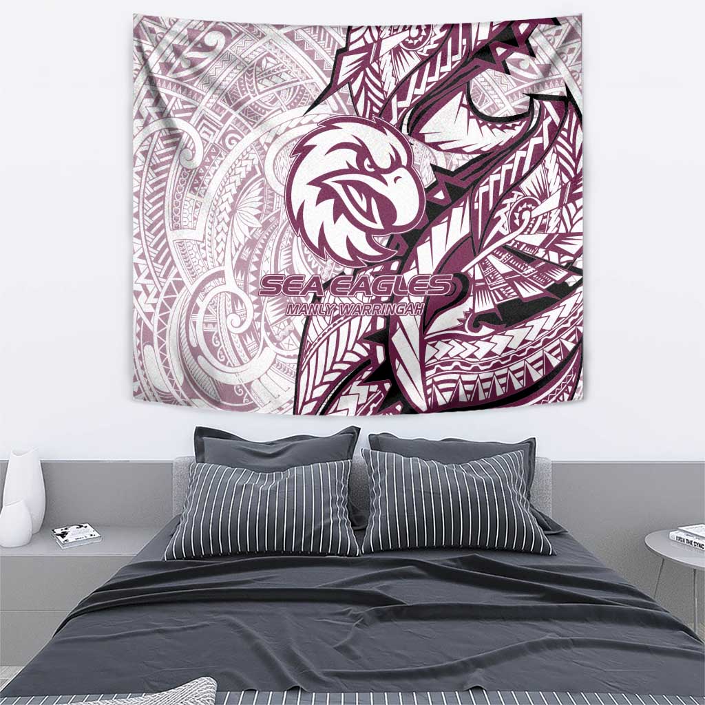 Sea Eagles Tapestry Polynesian Tribal Tattoo Pacific Sport Art
