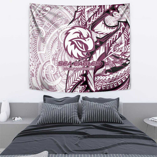 Sea Eagles Tapestry Polynesian Tribal Tattoo Pacific Sport Art