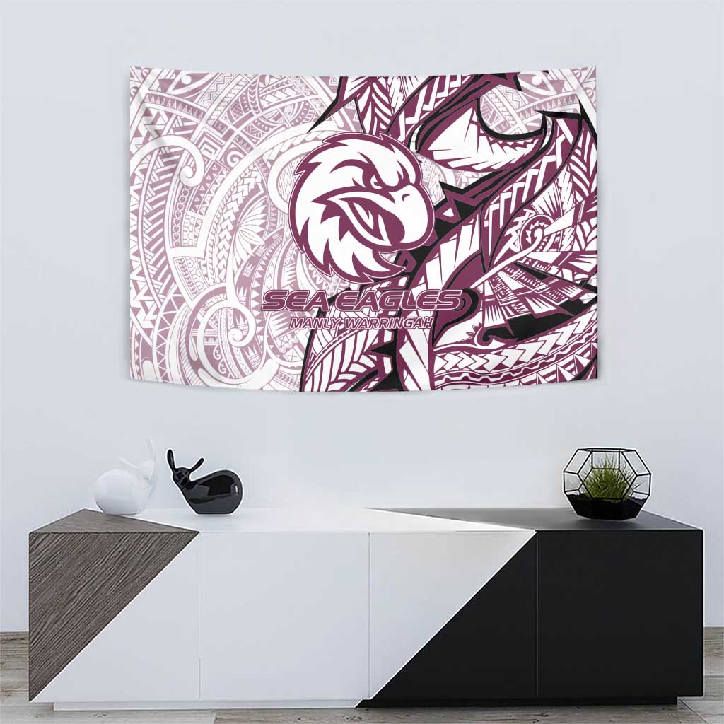 Sea Eagles Tapestry Polynesian Tribal Tattoo Pacific Sport Art