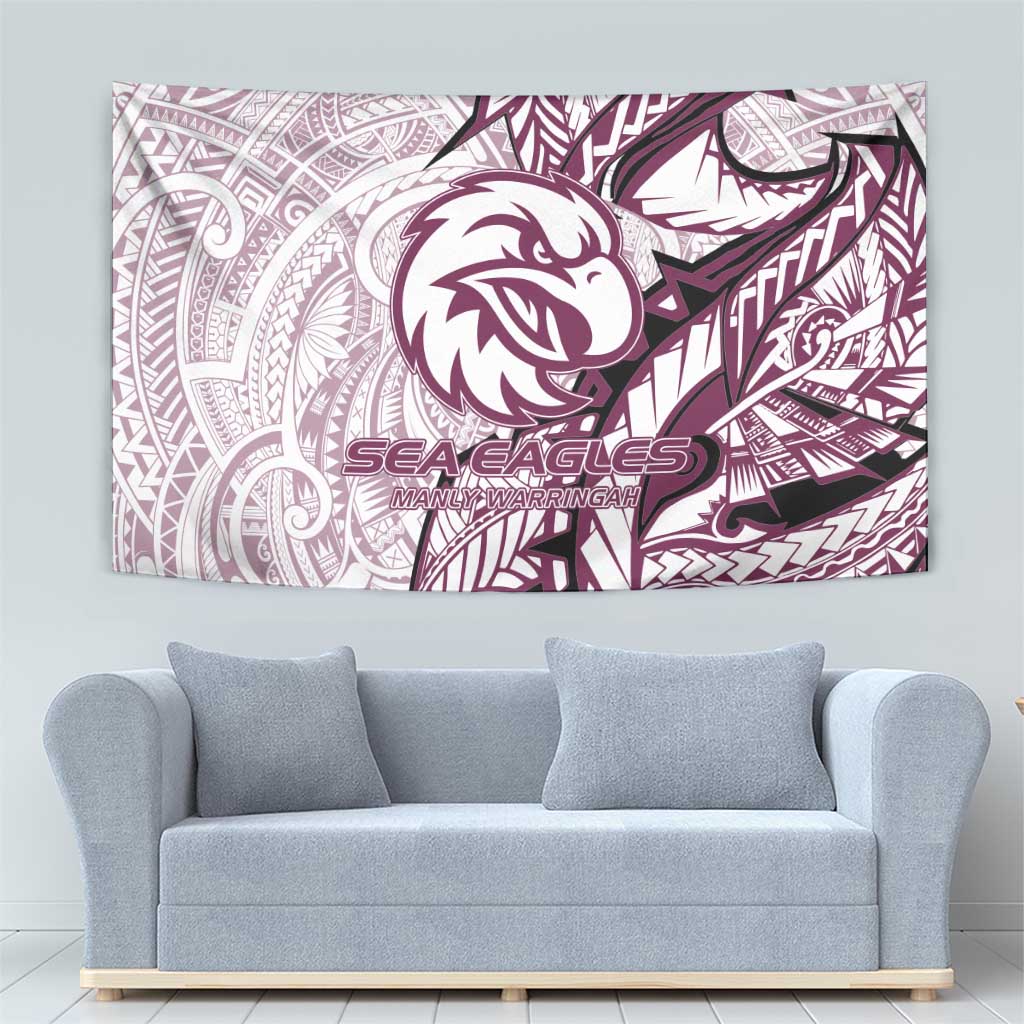 Sea Eagles Tapestry Polynesian Tribal Tattoo Pacific Sport Art