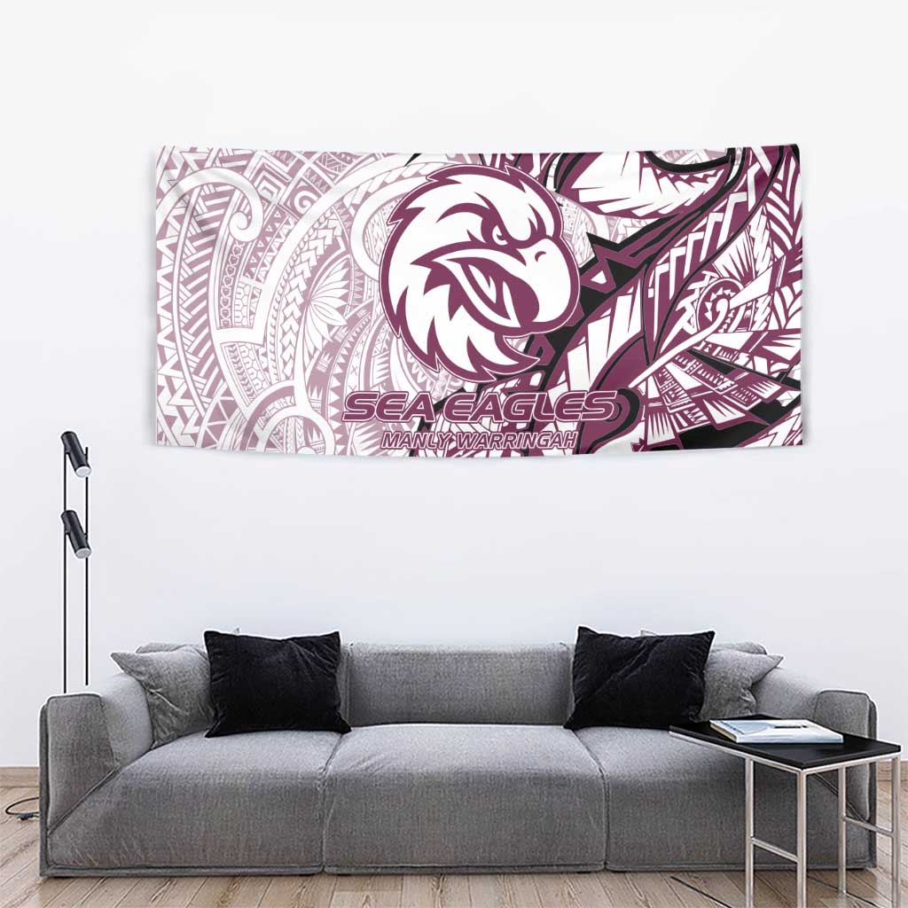 Sea Eagles Tapestry Polynesian Tribal Tattoo Pacific Sport Art