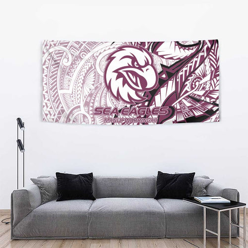 Sea Eagles Tapestry Polynesian Tribal Tattoo Pacific Sport Art