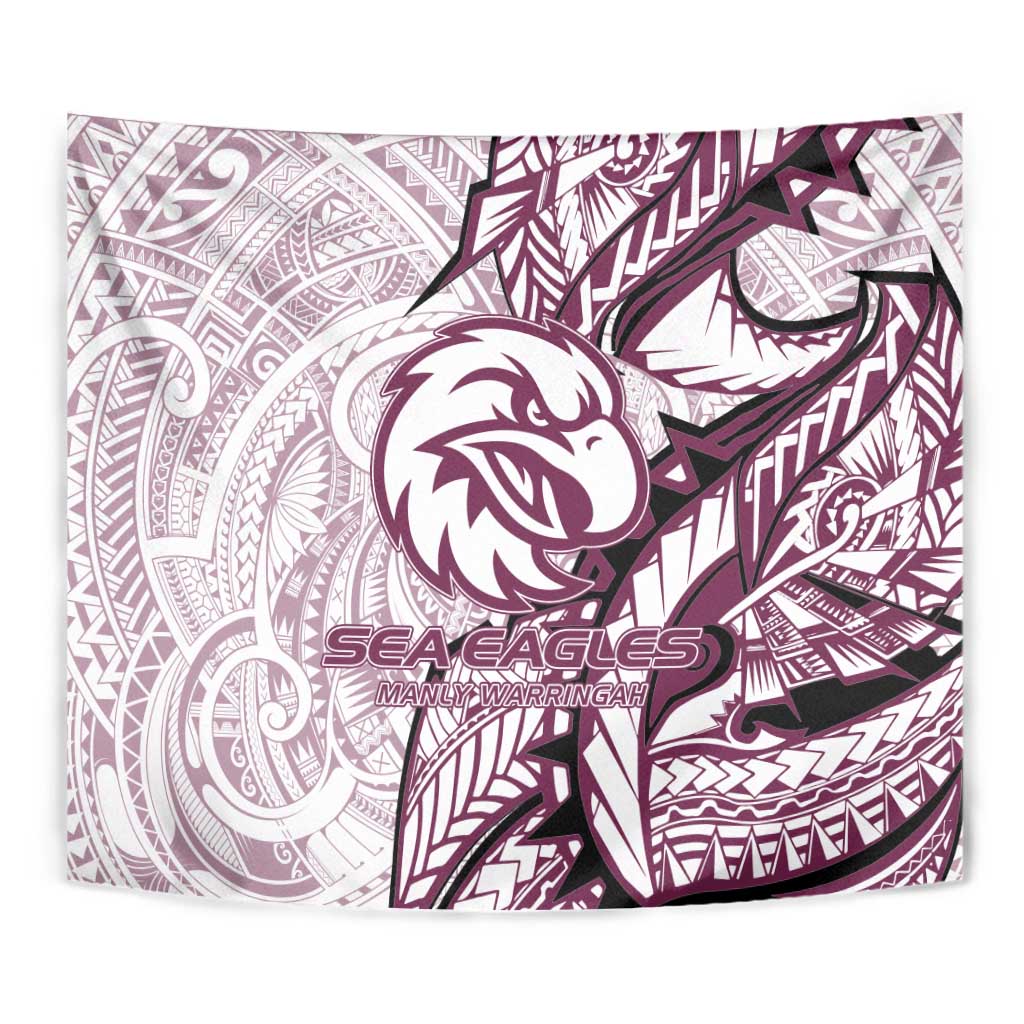 Sea Eagles Tapestry Polynesian Tribal Tattoo Pacific Sport Art