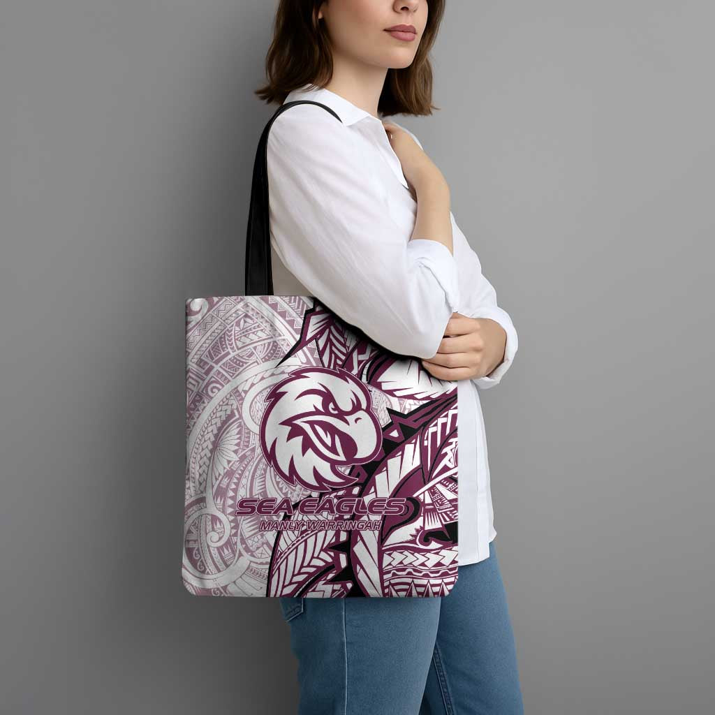 Sea Eagles Tote Bag Polynesian Tribal Tattoo Pacific Sport Art