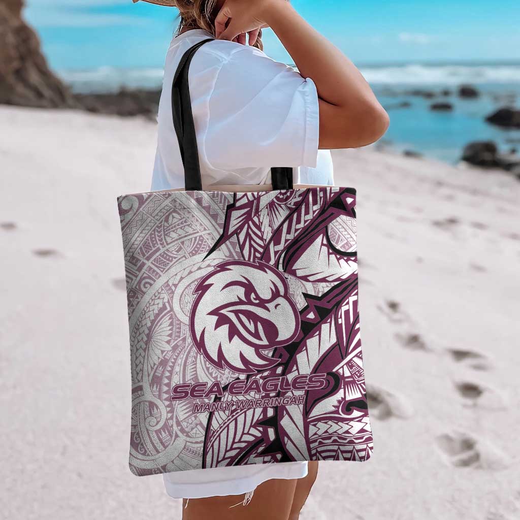 Sea Eagles Tote Bag Polynesian Tribal Tattoo Pacific Sport Art