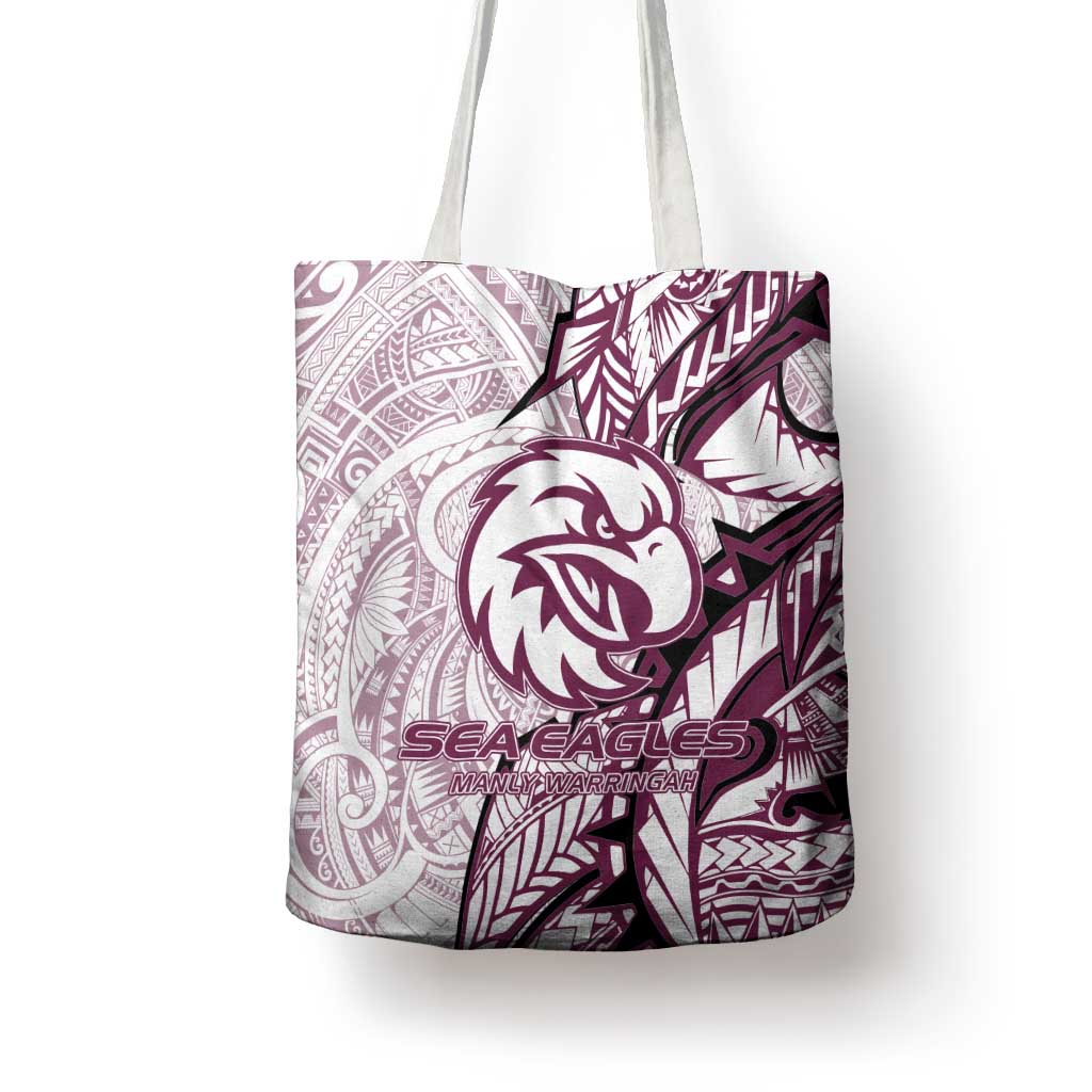 Sea Eagles Tote Bag Polynesian Tribal Tattoo Pacific Sport Art