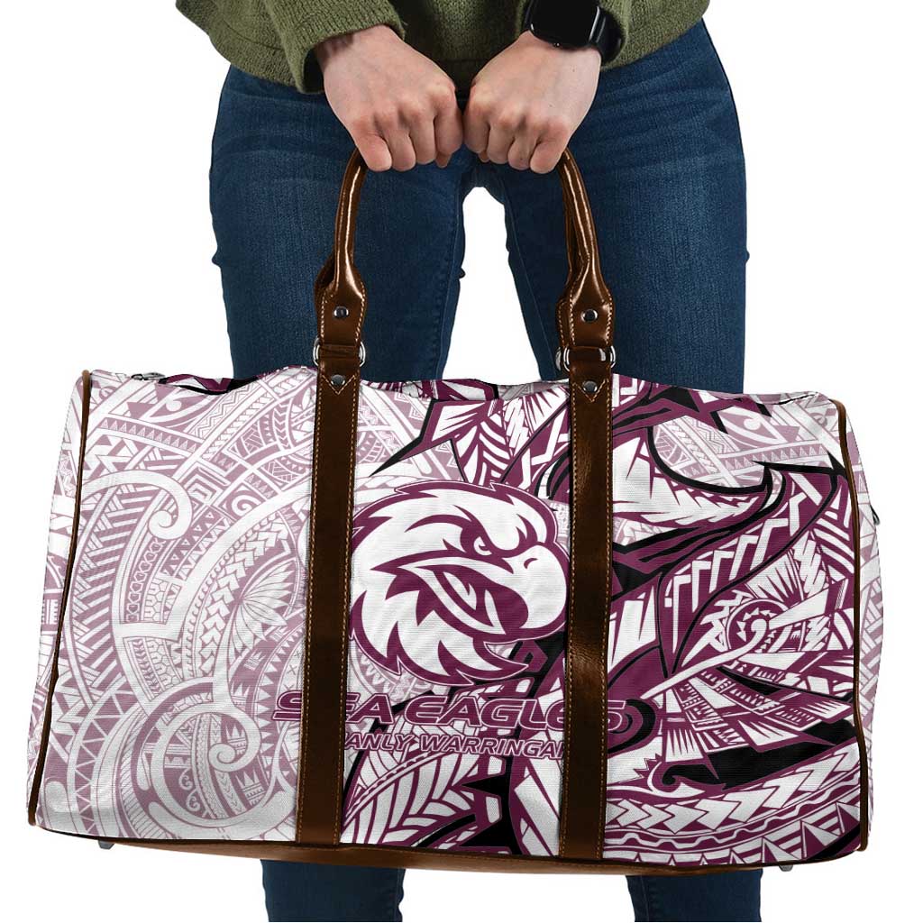 Sea Eagles Travel Bag Polynesian Tribal Tattoo Pacific Sport Art