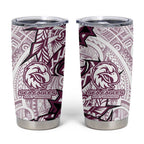 Sea Eagles Tumbler Cup Polynesian Tribal Tattoo Pacific Sport Art