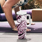 Sea Eagles Tumbler With Handle Polynesian Tribal Tattoo Pacific Sport Art