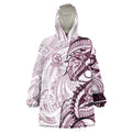 Sea Eagles Wearable Blanket Hoodie Polynesian Tribal Tattoo Pacific Sport Art