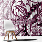 Sea Eagles Window Curtain Polynesian Tribal Tattoo Pacific Sport Art