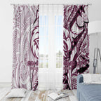 Sea Eagles Window Curtain Polynesian Tribal Tattoo Pacific Sport Art