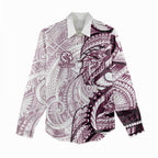 Sea Eagles Women Casual Shirt Polynesian Tribal Tattoo Pacific Sport Art