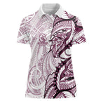 Sea Eagles Women Polo Shirt Polynesian Tribal Tattoo Pacific Sport Art