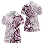 Sea Eagles Women Polo Shirt Polynesian Tribal Tattoo Pacific Sport Art