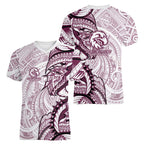 Sea Eagles Women V-Neck T-Shirt Polynesian Tribal Tattoo Pacific Sport Art