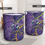 Melbourne Storm Laundry Basket Polynesian Tribal Tattoo Pacific Sport Art