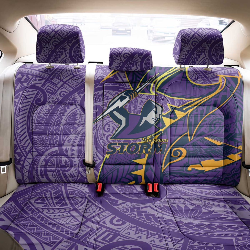 Melbourne Storm Back Car Seat Cover Polynesian Tribal Tattoo Pacific Sport Art