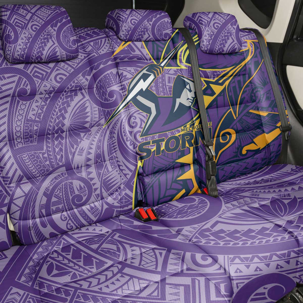 Melbourne Storm Back Car Seat Cover Polynesian Tribal Tattoo Pacific Sport Art