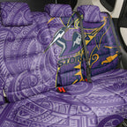 Melbourne Storm Back Car Seat Cover Polynesian Tribal Tattoo Pacific Sport Art