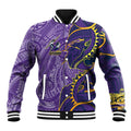 Melbourne Storm Baseball Jacket Polynesian Tribal Tattoo Pacific Sport Art