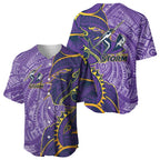 Melbourne Storm Baseball Jersey Polynesian Tribal Tattoo Pacific Sport Art