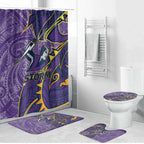 Melbourne Storm Bathroom Set Polynesian Tribal Tattoo Pacific Sport Art