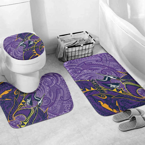 Melbourne Storm Bathroom Set Polynesian Tribal Tattoo Pacific Sport Art