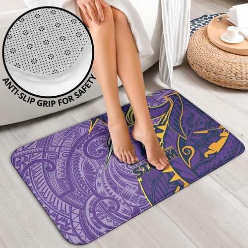 Melbourne Storm Bathroom Set Polynesian Tribal Tattoo Pacific Sport Art