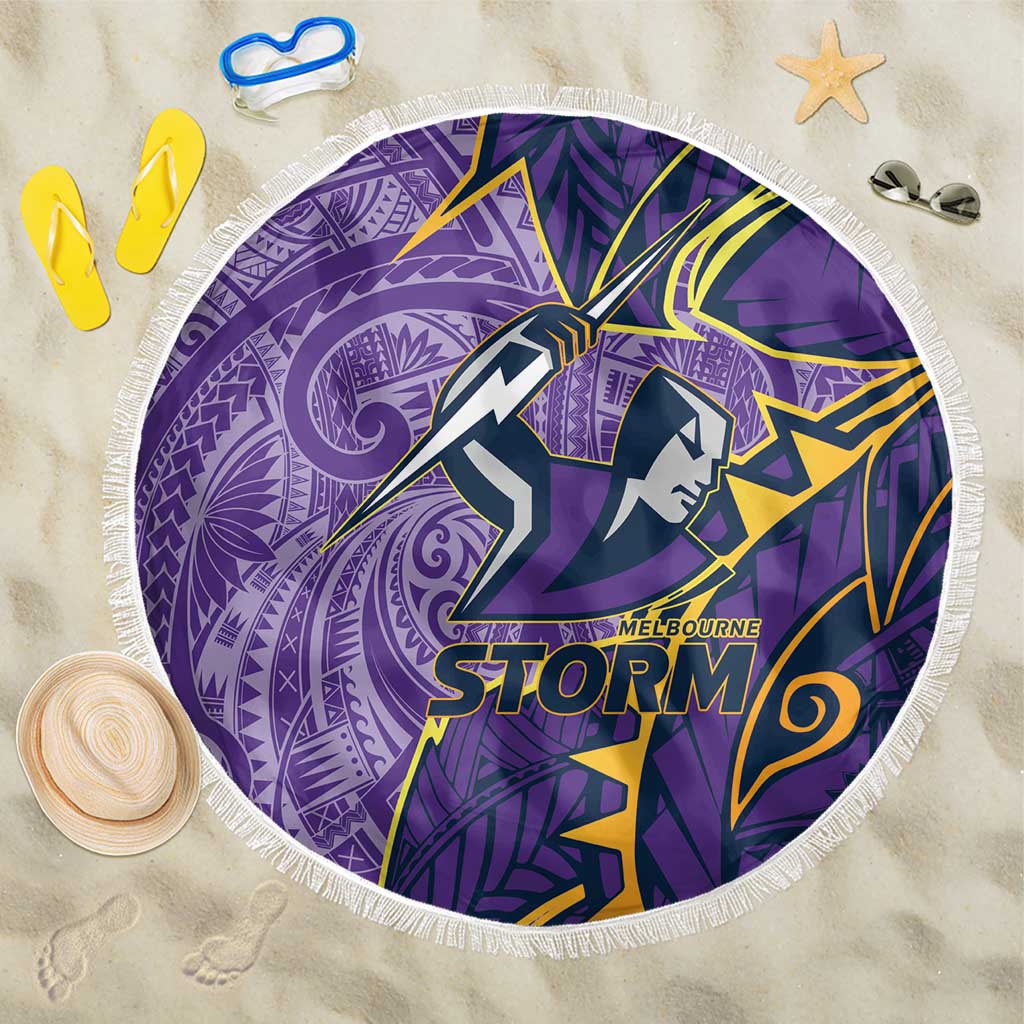 Melbourne Storm Beach Blanket Polynesian Tribal Tattoo Pacific Sport Art