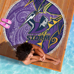 Melbourne Storm Beach Blanket Polynesian Tribal Tattoo Pacific Sport Art