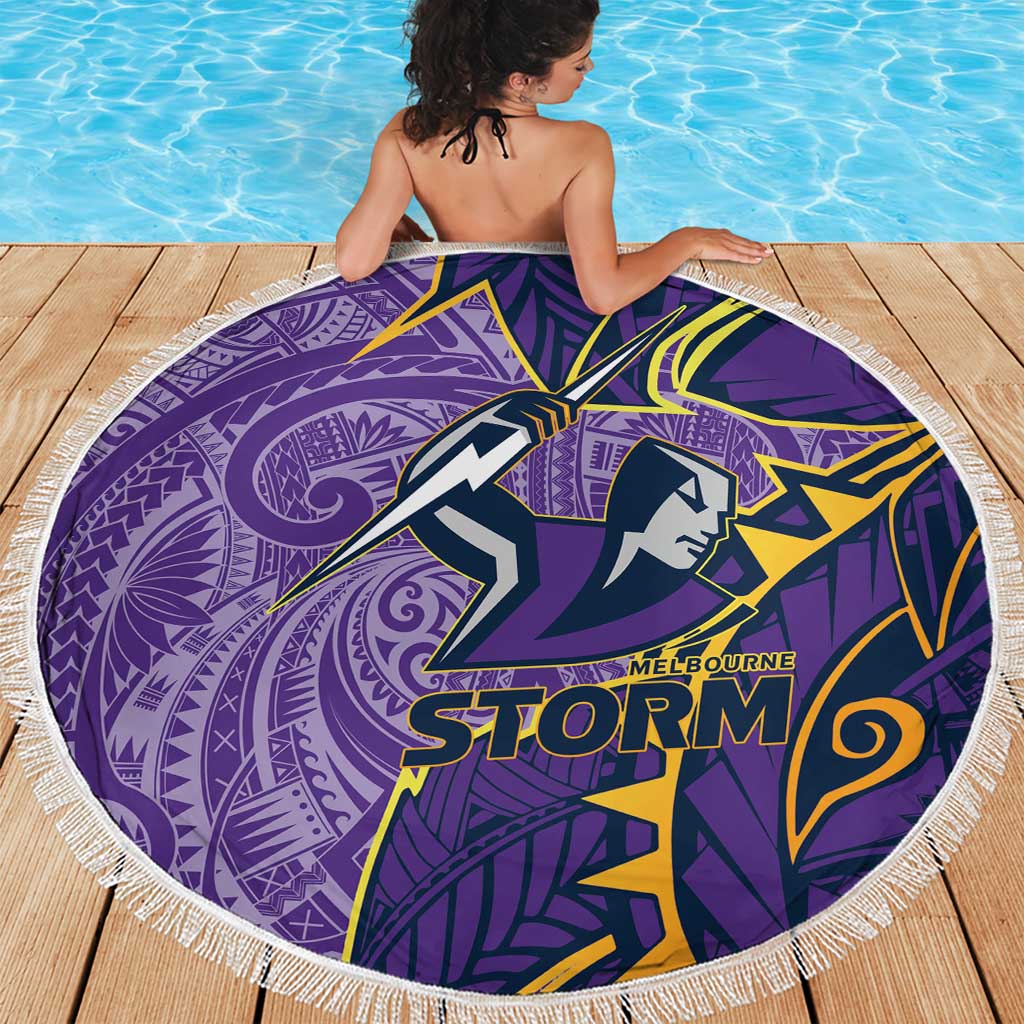 Melbourne Storm Beach Blanket Polynesian Tribal Tattoo Pacific Sport Art