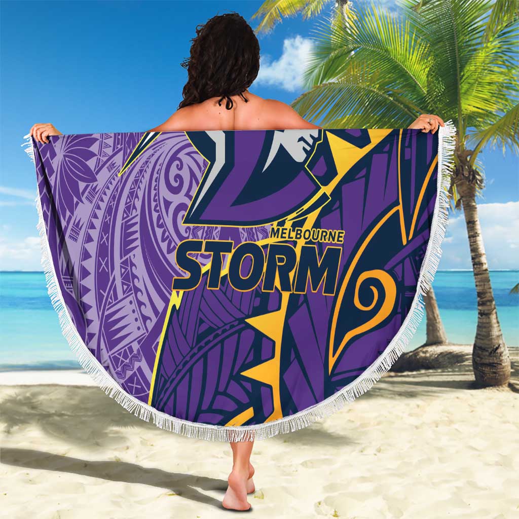 Melbourne Storm Beach Blanket Polynesian Tribal Tattoo Pacific Sport Art
