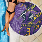 Melbourne Storm Beach Blanket Polynesian Tribal Tattoo Pacific Sport Art