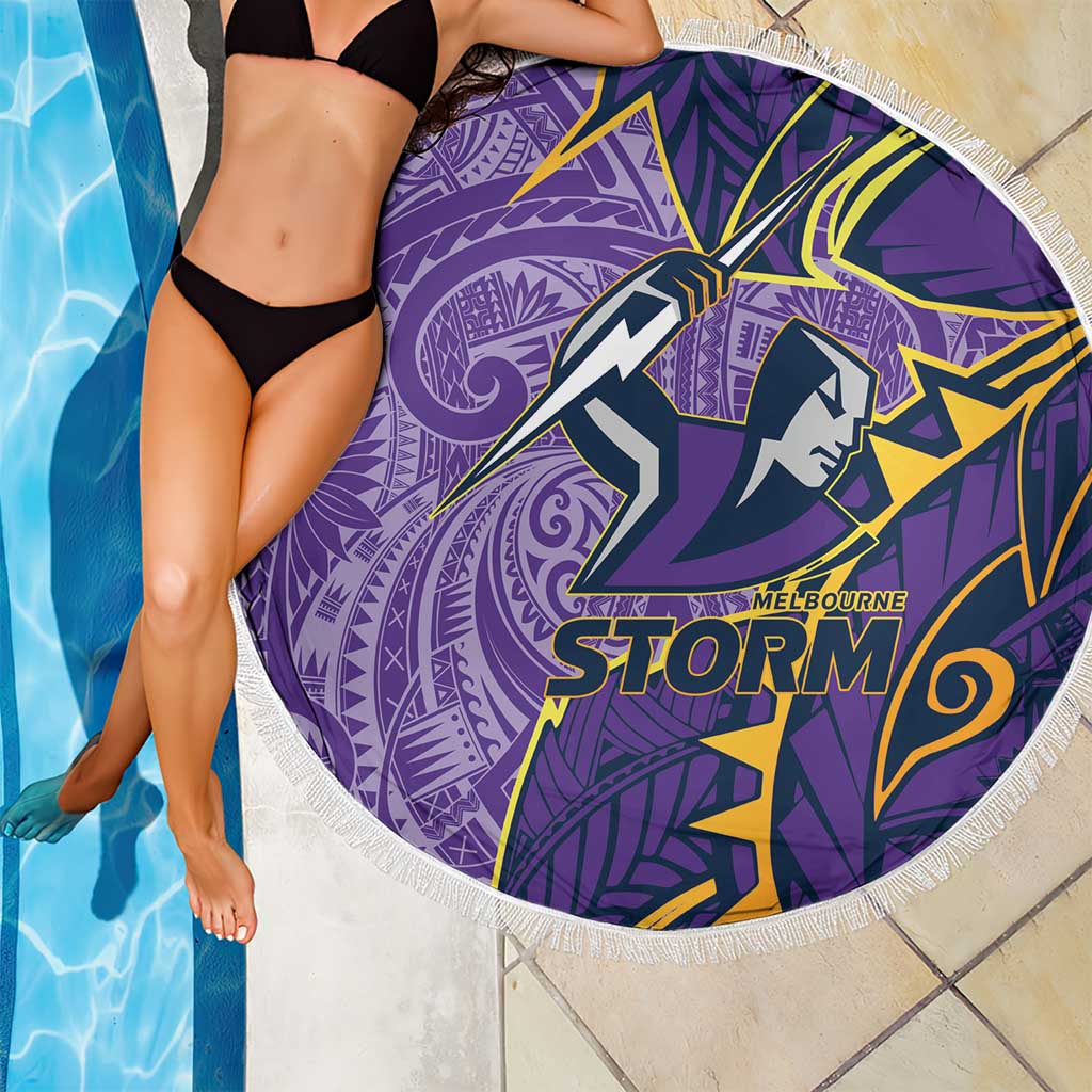 Melbourne Storm Beach Blanket Polynesian Tribal Tattoo Pacific Sport Art