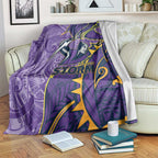 Melbourne Storm Blanket Polynesian Tribal Tattoo Pacific Sport Art