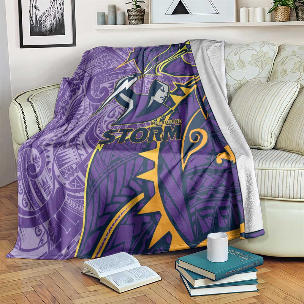 Melbourne Storm Blanket Polynesian Tribal Tattoo Pacific Sport Art
