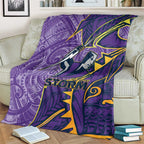 Melbourne Storm Blanket Polynesian Tribal Tattoo Pacific Sport Art