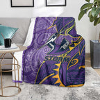 Melbourne Storm Blanket Polynesian Tribal Tattoo Pacific Sport Art