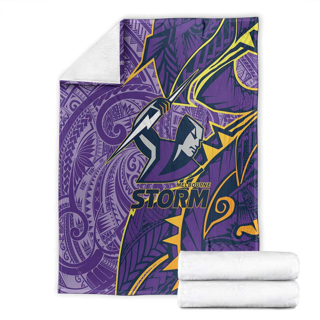 Melbourne Storm Blanket Polynesian Tribal Tattoo Pacific Sport Art