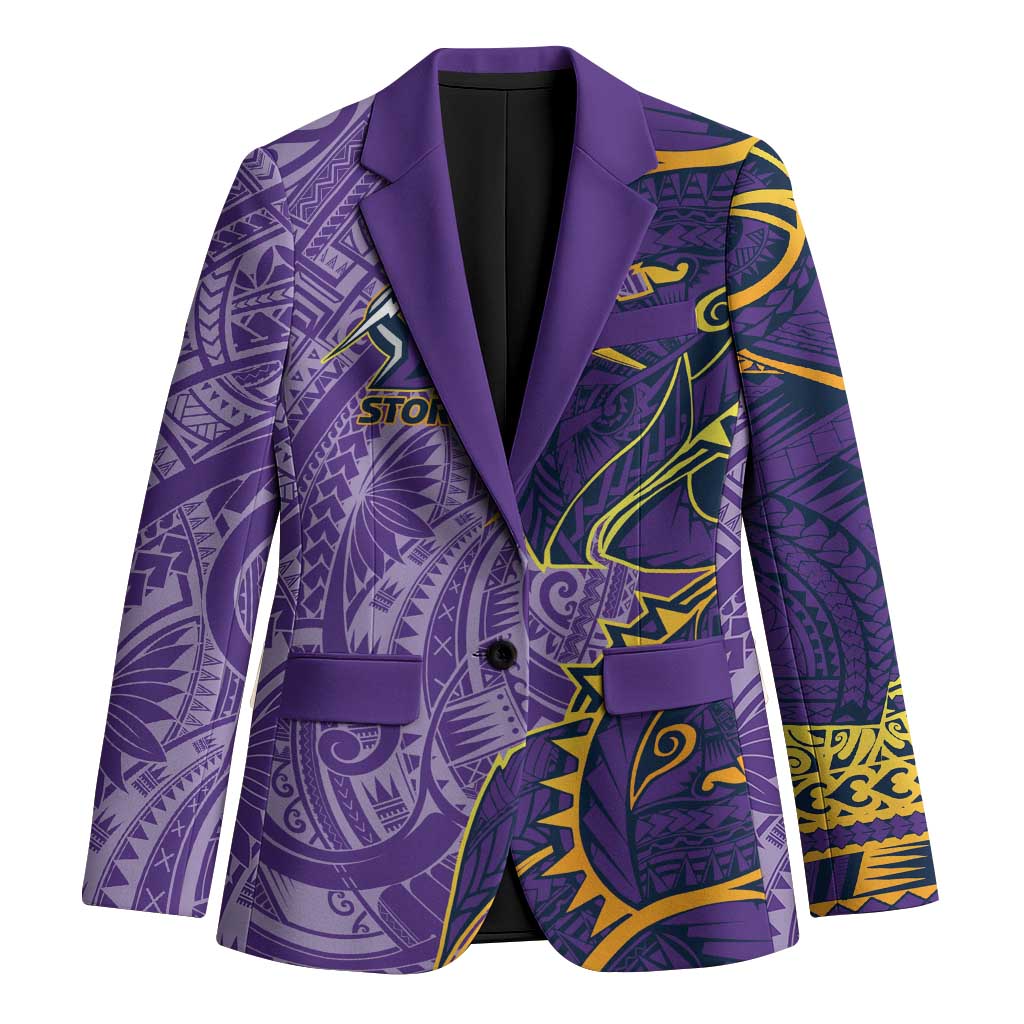 Melbourne Storm Blazer Polynesian Tribal Tattoo Pacific Sport Art