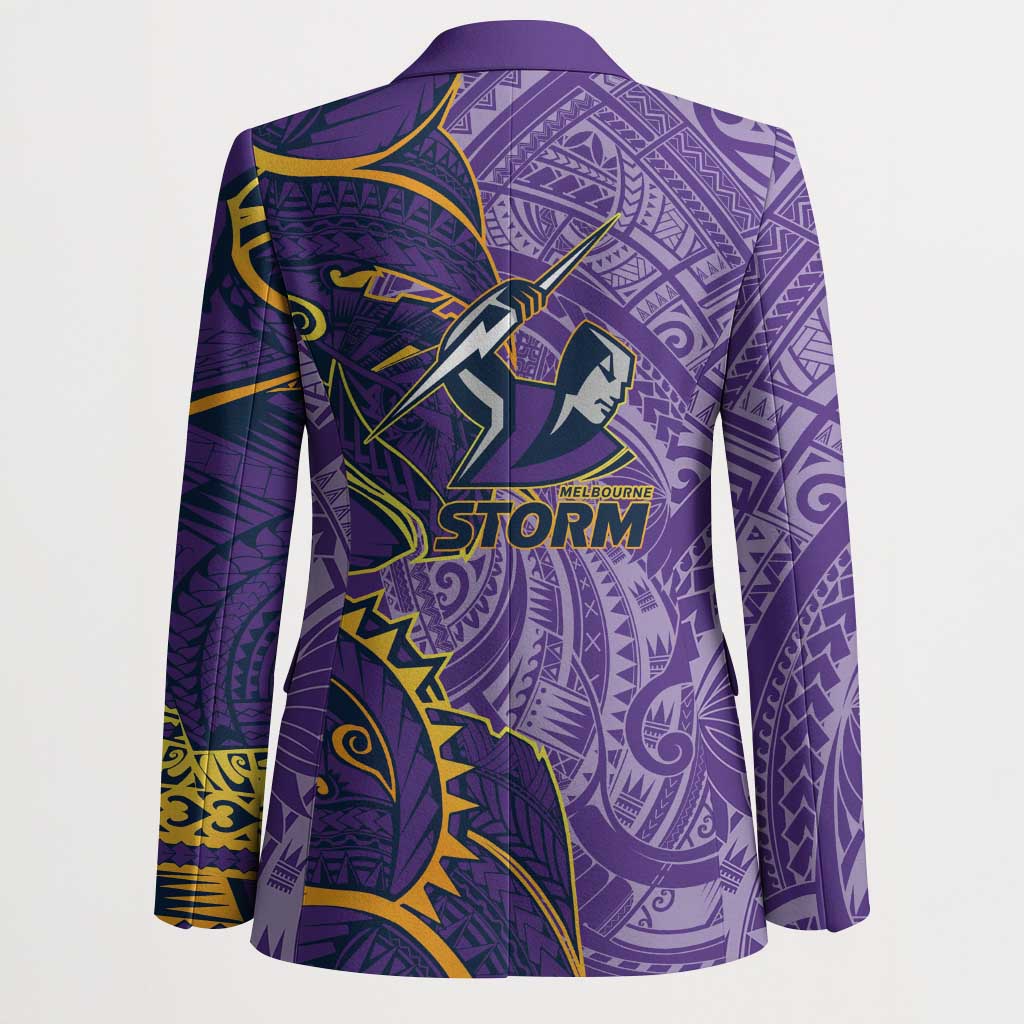 Melbourne Storm Blazer Polynesian Tribal Tattoo Pacific Sport Art