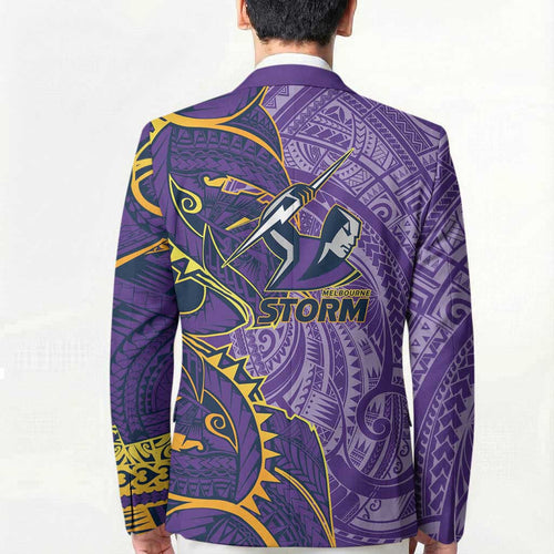 Melbourne Storm Blazer Polynesian Tribal Tattoo Pacific Sport Art