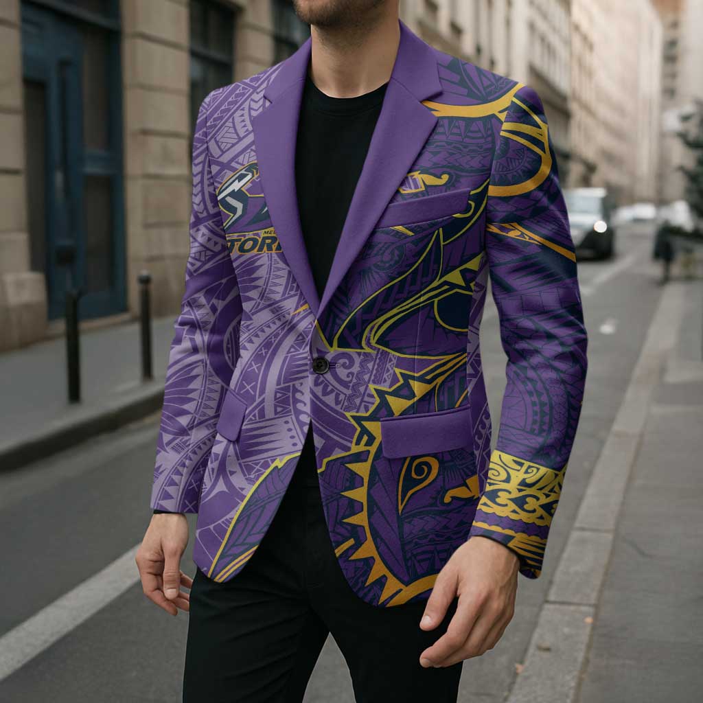 Melbourne Storm Blazer Polynesian Tribal Tattoo Pacific Sport Art