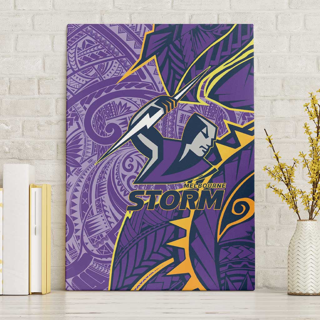 Melbourne Storm Canvas Wall Art Polynesian Tribal Tattoo Pacific Sport Art